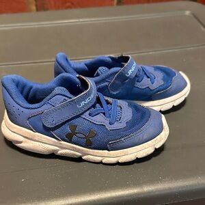 Under Armour Kids Blue Sneakers with Black Logo